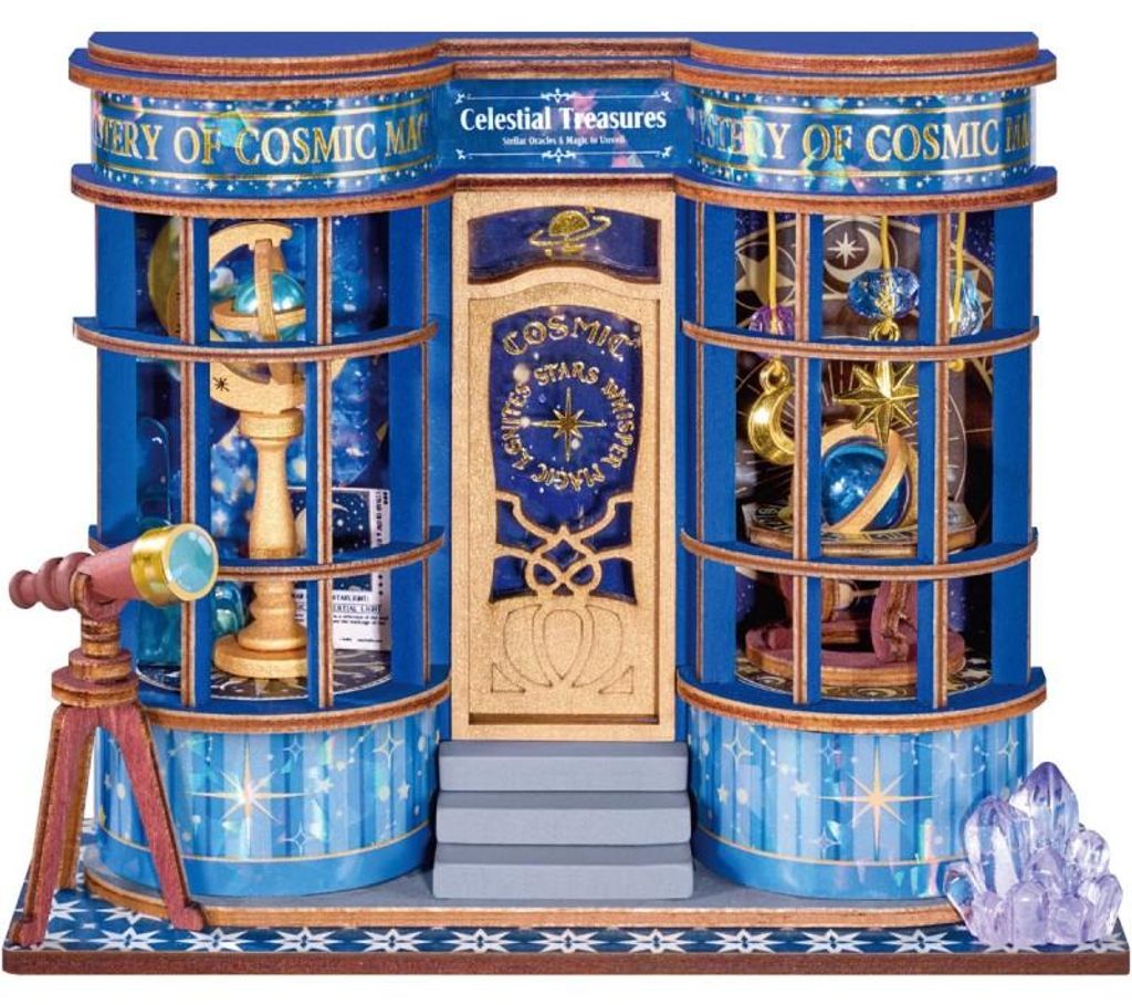 3D-Puzzle Minihäuschen Magic Astronomy Shop, RoLife, 85 Teile