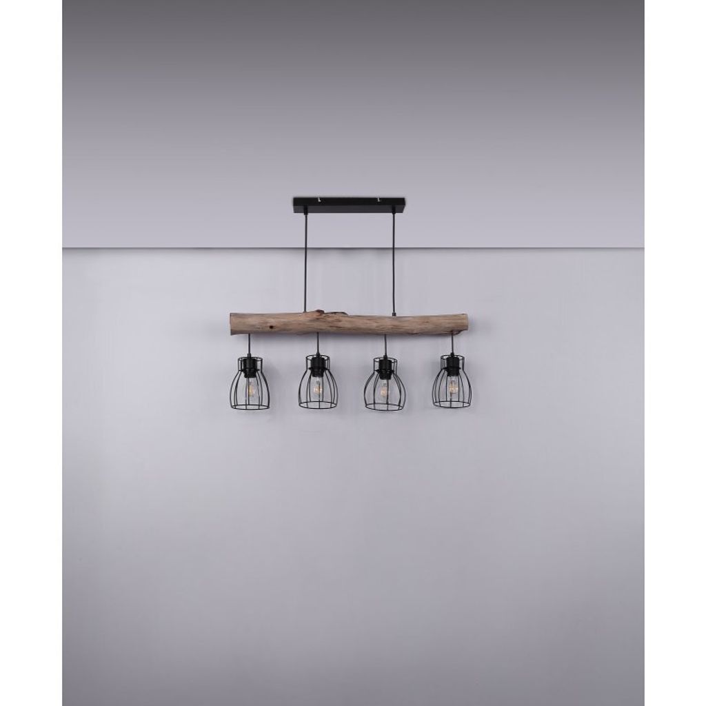 Globo Lighting závěsné svítidlo kovové černé, 4x E27 Obrázek produktu 17