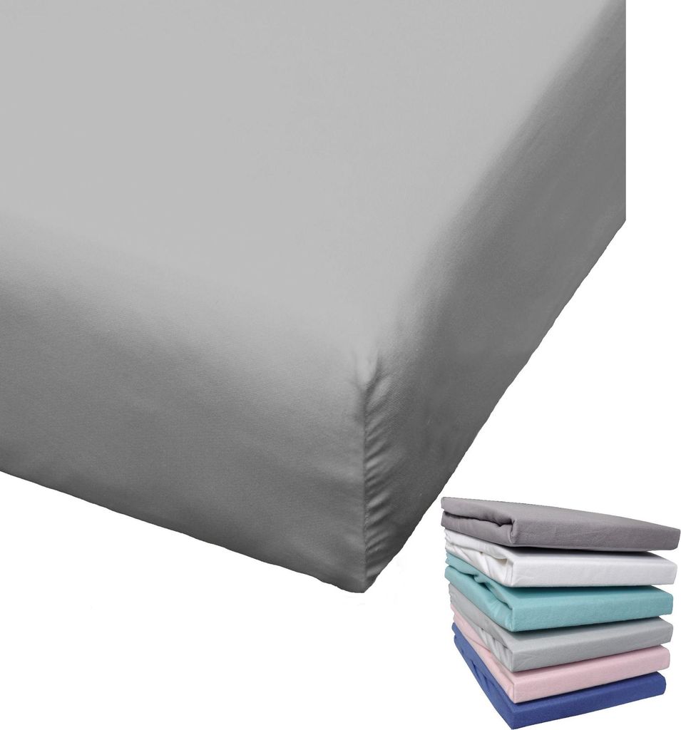 Bierbaum Biber-Spannbetttuch 150 x 200 cm, Anthrazit Produktbild 