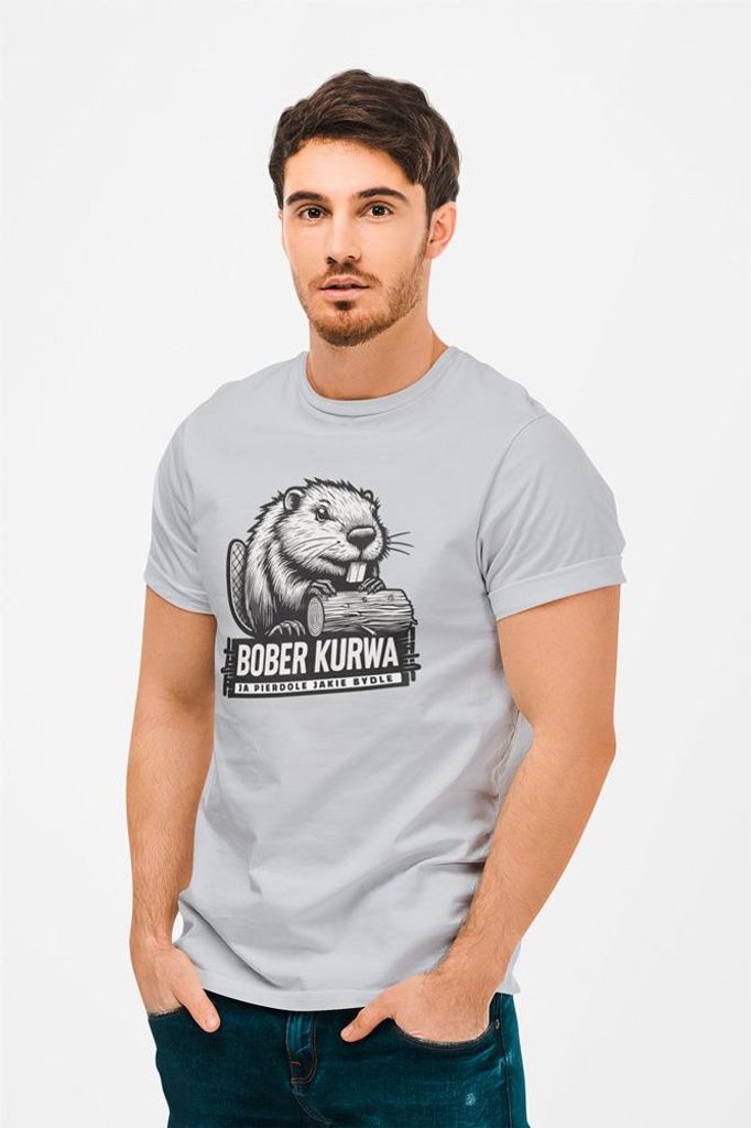 D&B Uni Polo ME00001_Bober Kurwa_Grau-Größe 5XL