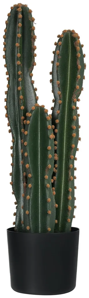 Cactus artificiel réaliste grande taille 60cm aspect naturel vert