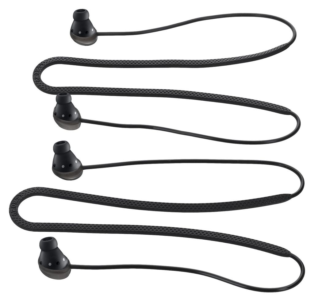 kwmobile 2x Halteband kompatibel mit Samsung Galaxy Buds Pro Headphones - Kopfhörer Halter Band Strap in Schwarz Schwarz