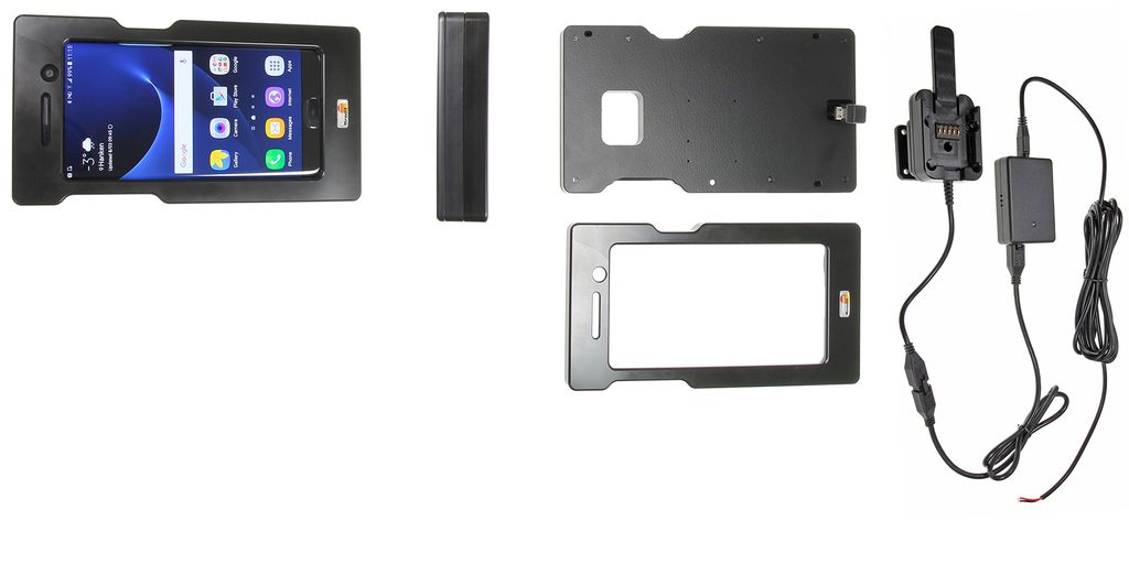 Brodit Gerätehalter 559954 mit Ladefunktion - für Smartphones - Samsung Galaxy S7 Edge