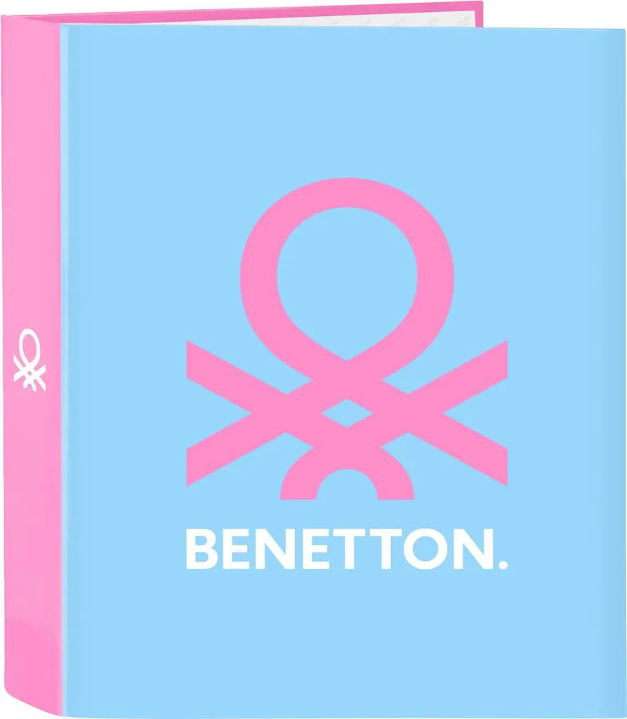 Benetton Spring Rose Light Blue Raccoglitore ad anelli A4 27 x 33 x 6 cm