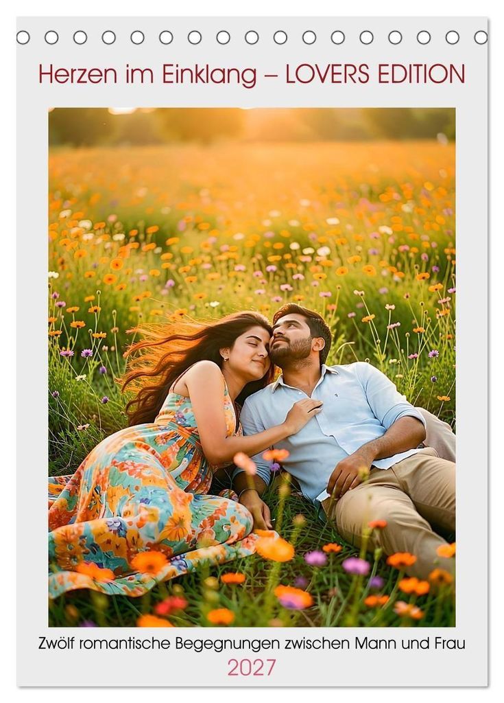 Herzen im Einklang – LOVERS EDITION (Tischkalender 2027 DIN A5 hoch), CALVENDO Monatskalender