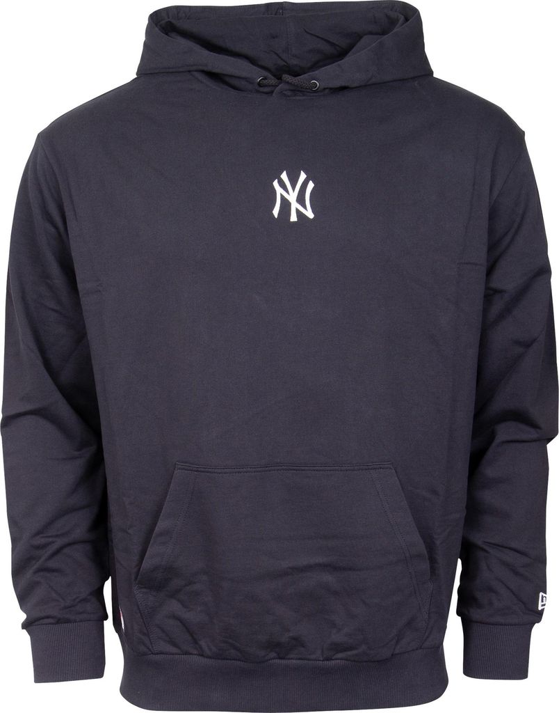New York Yankees Oversized Hoodie – Navy Kapuzenpullover mit Midi Logo & MLB Patch – French Terry – 95% Baumwolle – Offizieller Fanartikel ...