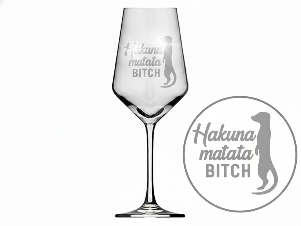 Valhalla Weinglas Hakuna Matata Bitch 1 Stück 350ml Produktbild 
