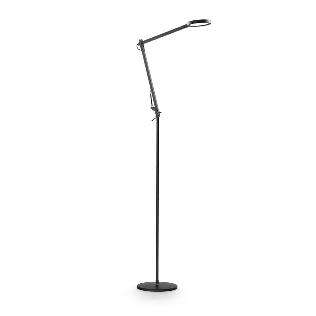 Futura Lampadaire Moderne Noir en Aluminium-Plastique LED 12,5W 4000K