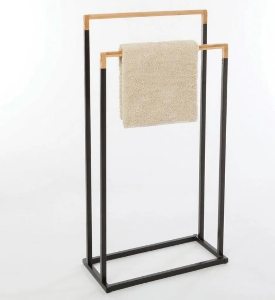 Spirella Gancio Portasciugamani Da Parete In Legno Punt - Pratico Organizer Per Bagno, Stile Naturale E Versatile.