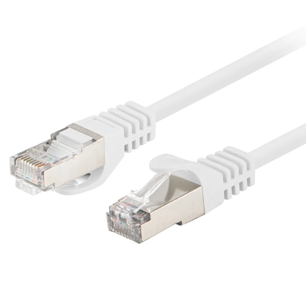 Lanberg Set 10 Cavi Cat 6 FTP 0.5m Bianchi: Connessione Stabile RJ45