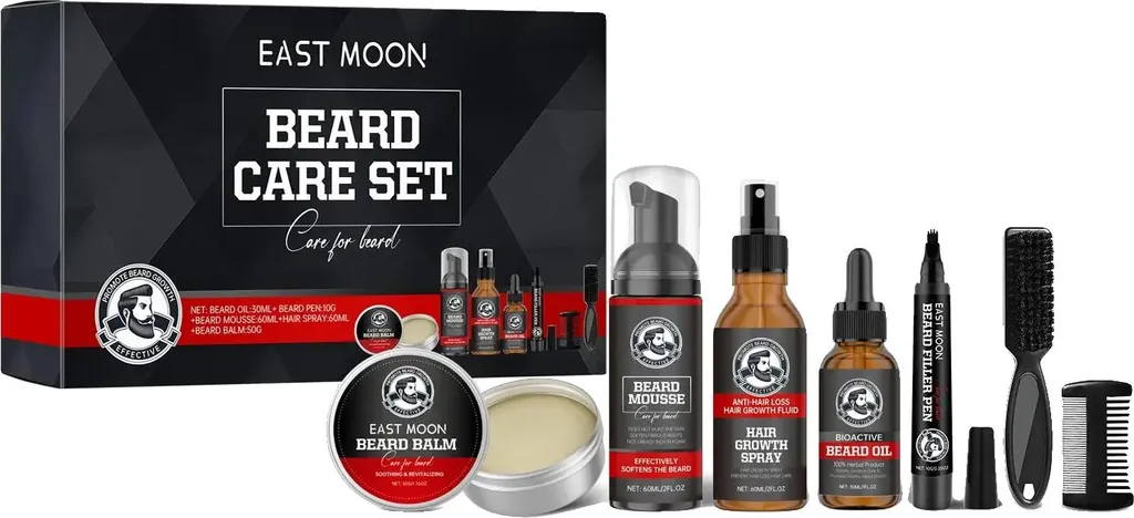Kit barbe pour dompter les poils rebelles - 4 baumes hydratants Pro
