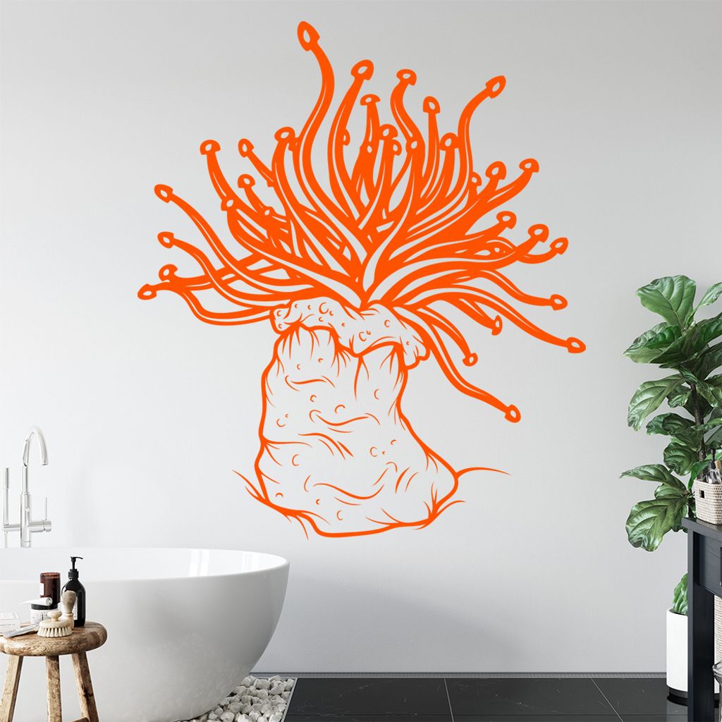 hauptsachebeklebt KIWISTAR Seeanemone Seerose Seenelke Wandtattoo in 6 Größen - Wandaufkleber Wall Sticker - Dekoration, Küche, Wohnzimmer, Schl...