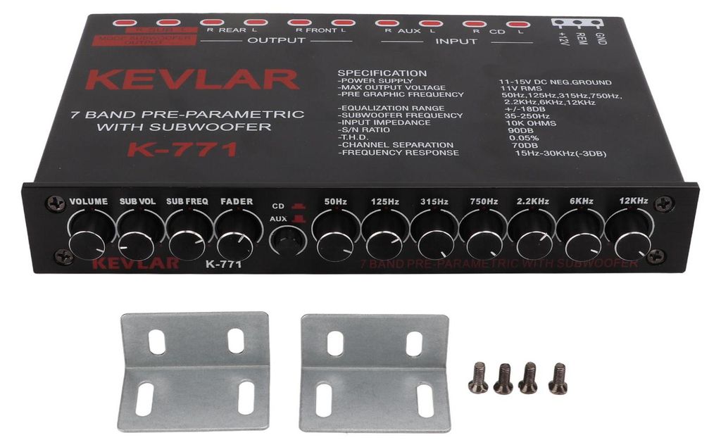 CAR Audio Grafický ekvalizér Univerzálny nízkofrekvenčný Obrázok produktu 