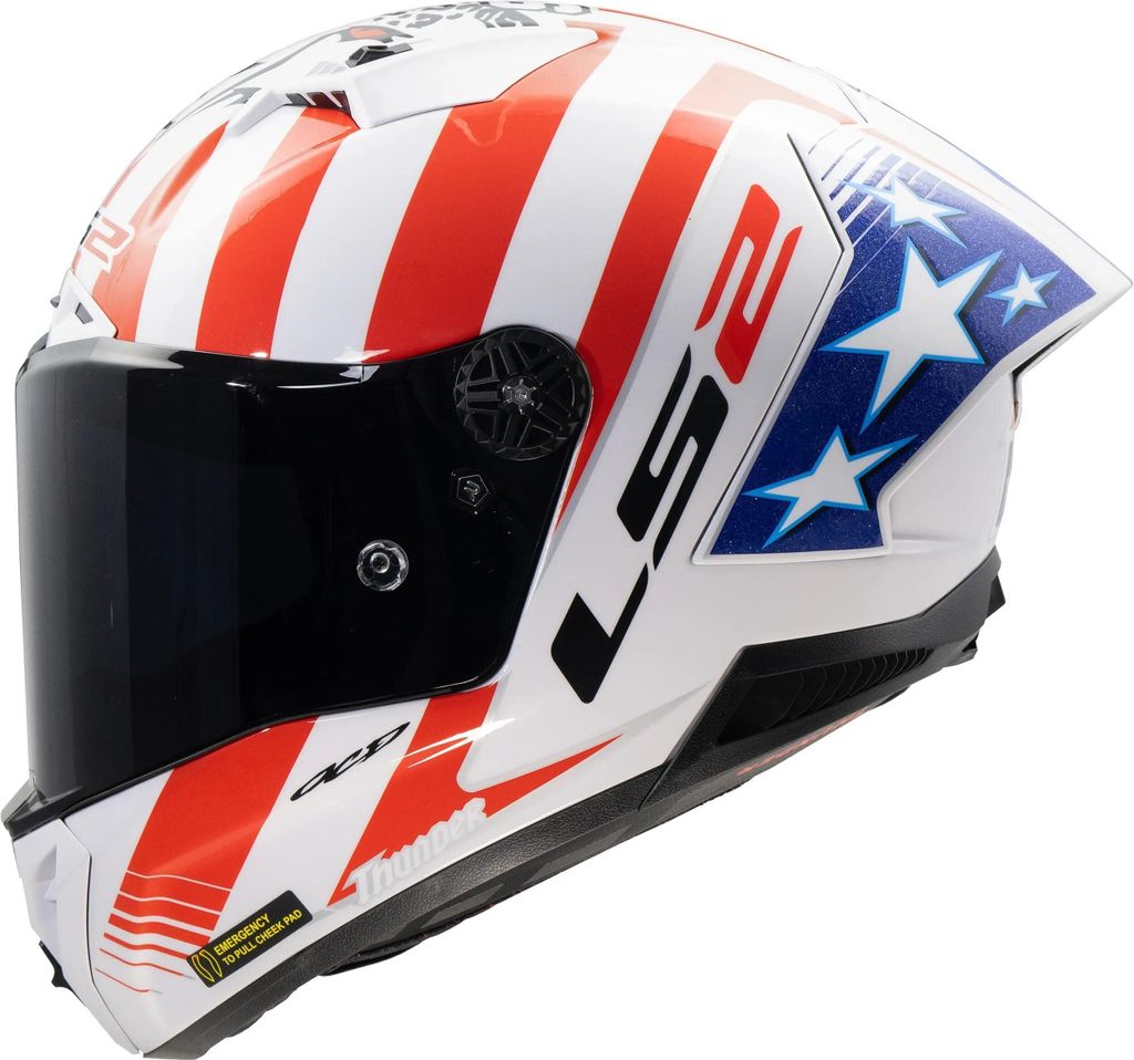 Ls2 Integralhelm FF805 Thunder Carbon GP Aero Replica Baz. Produktbild 