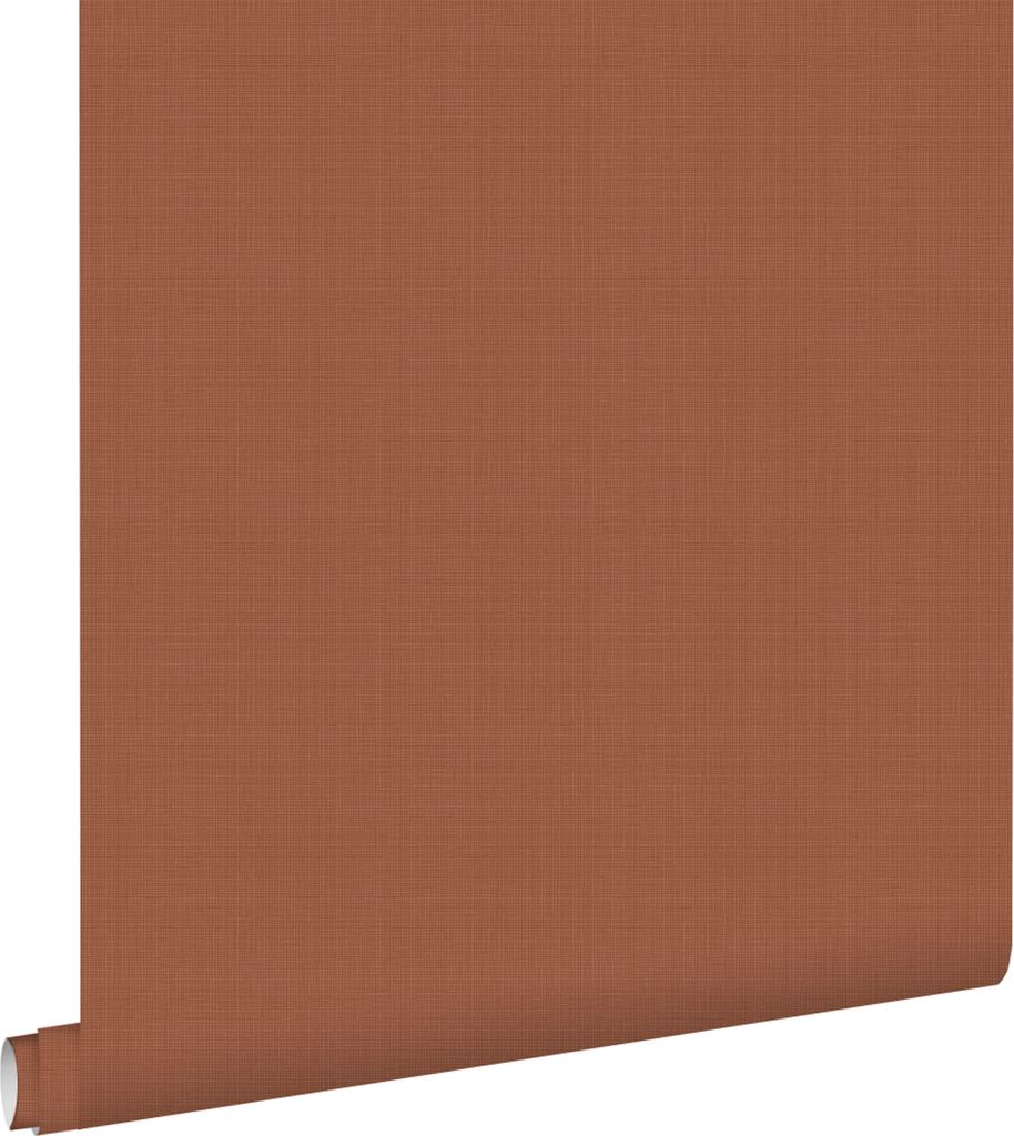 ESTAhome Tapete Leinen-Optik Terrakotta 53 cm x 10.05 m Produktbild 