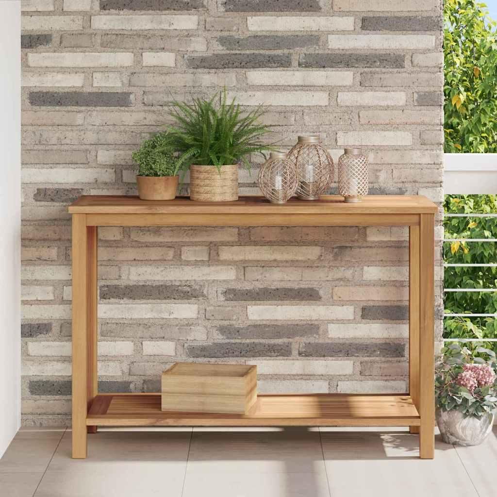 "im Angebot" Gartentisch - Konsolentisch Braun - für Garten - 110x40x45 cm Massivholz Teak - Gartentische CC18765