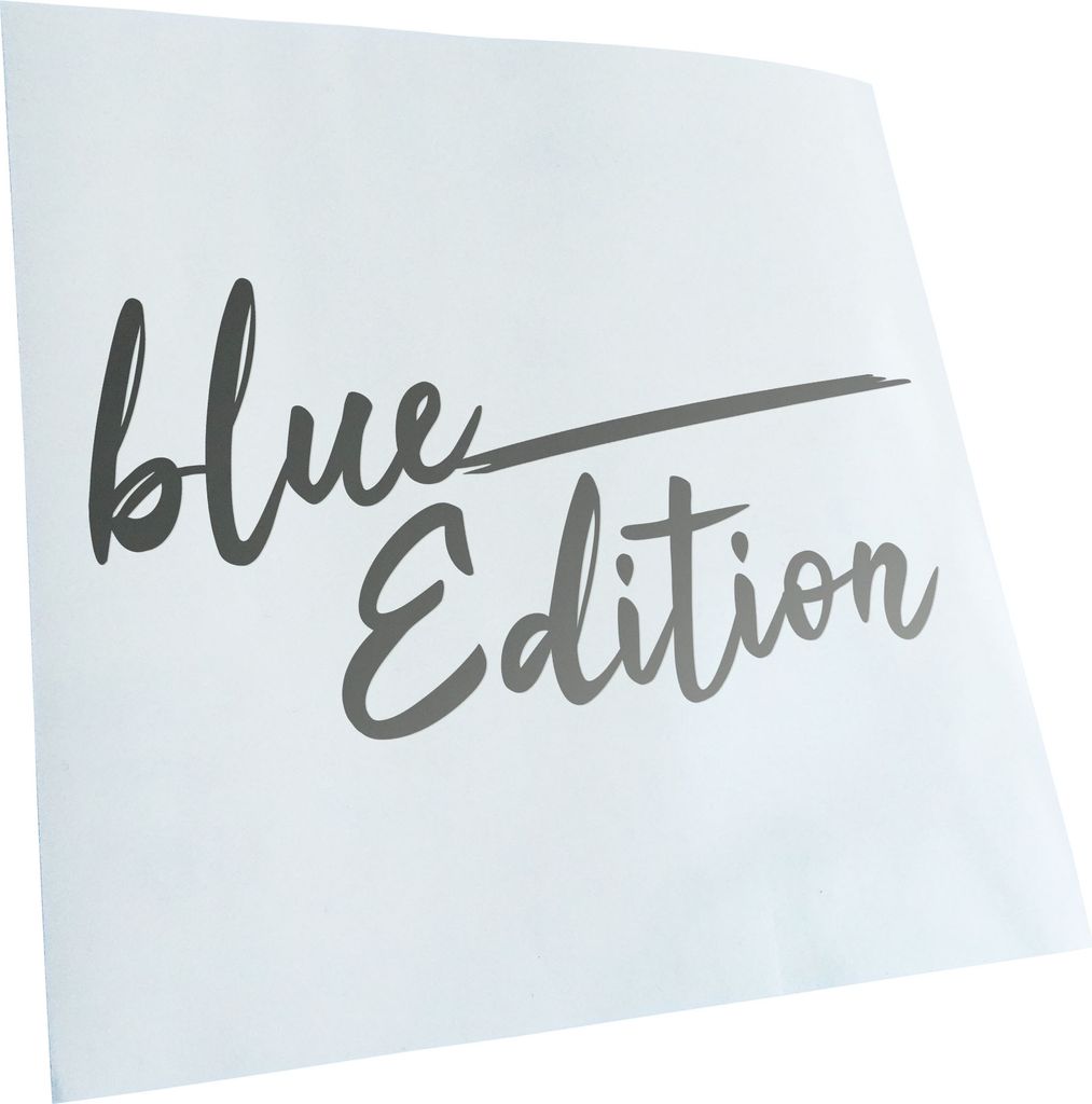 Kiwistar - Autoaufkleber - Blue Edition Blau - Silber - 40x20cm - Aufkleber für Auto, Laptop, Fahrrad, LKW, Motorrad mehrfarbig JDM Decal Racing