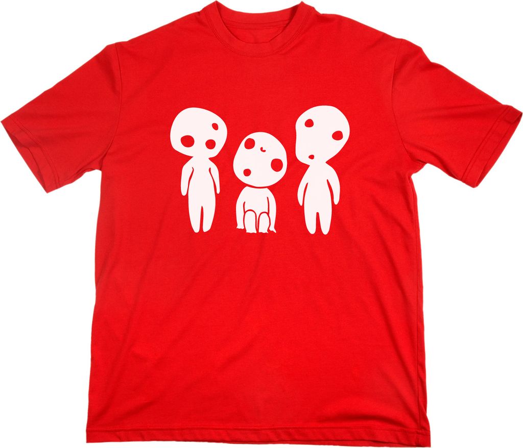 Styletex23 T-Shirt Kodama Baumgeist Geist, rot, L