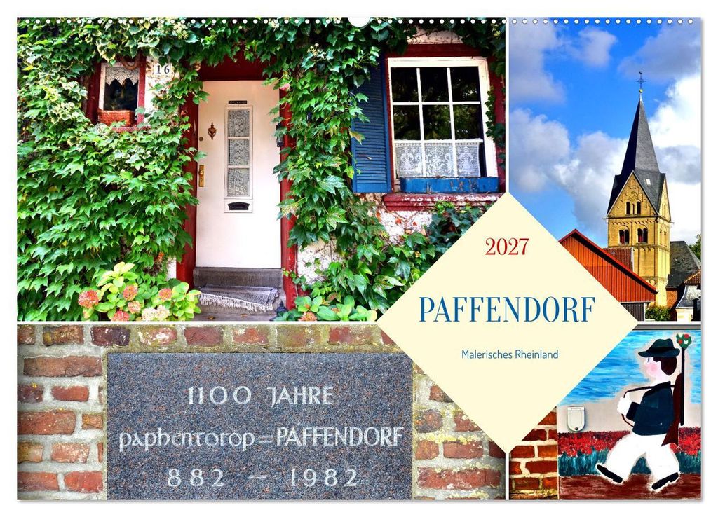 PAFFENDORF - Malerisches Rheinland (Wandkalender 2027 DIN A2 quer), CALVENDO Monatskalender