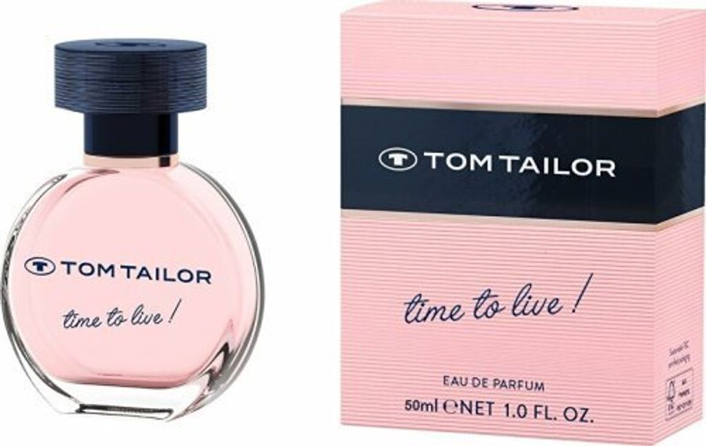 Tom Tailor Women's Perfume Time to Live! 50ml - Mandarin, Lemon, and Sweet Green Lily of the Valley Notes