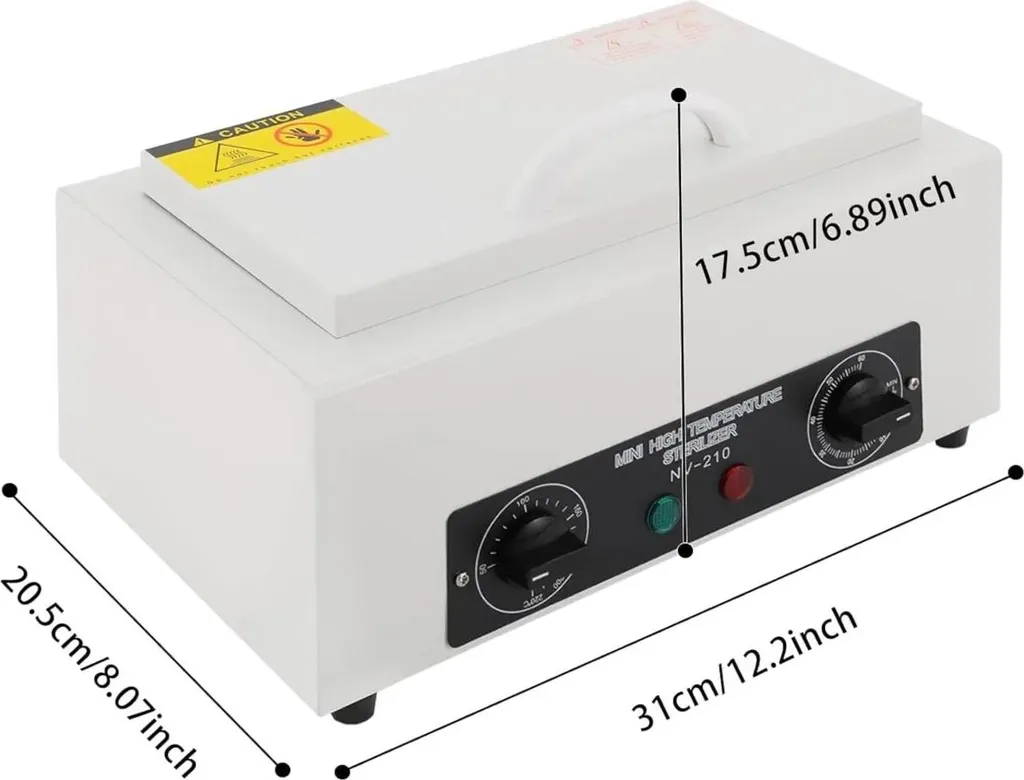 Appareil de stérilisation à chaleur sèche compact 220°C pour prothésiste