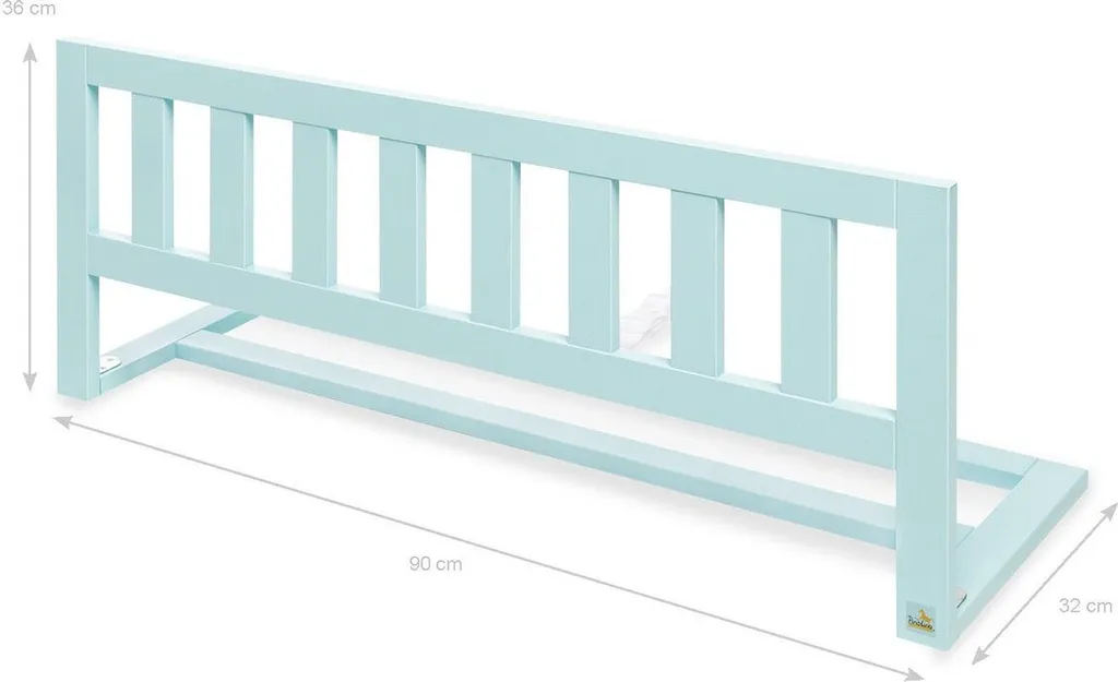 Barrière de lit Rootz installation facile - Rail de sécurité 90cm robuste - 2