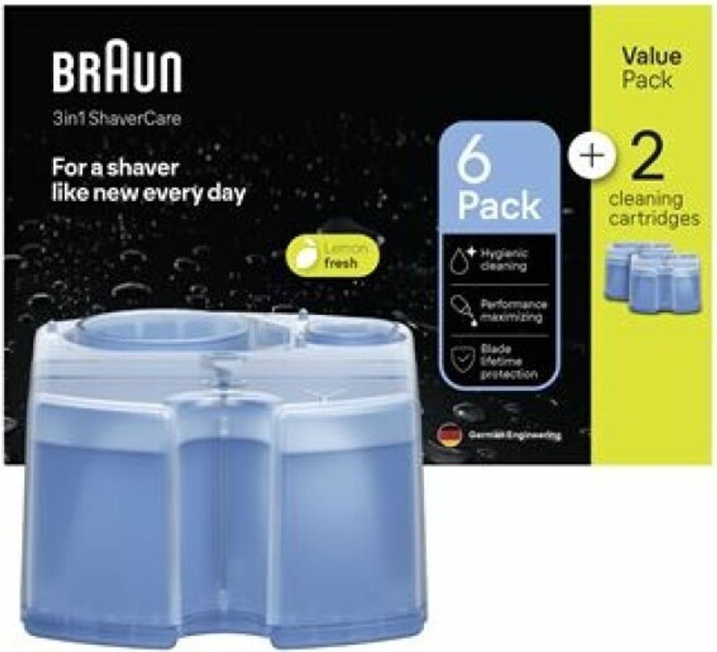 Wkłady Braun 6+2-pak do stacji czyszczącej golarki Zdjęcie produktu 7