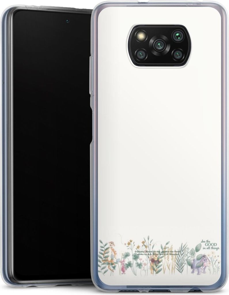 DeinDesign Handyhülle für Xiaomi Poco X3 Pro Silikon Hülle Case Smartphone Schutzhülle Disney Winnie Puuh Eukalyptus
