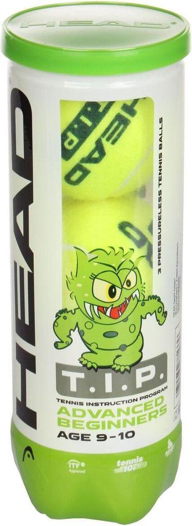 Head T.I.P Green 3ks tenisové loptičky baliaca tuba 3 ks Obrázok produktu 