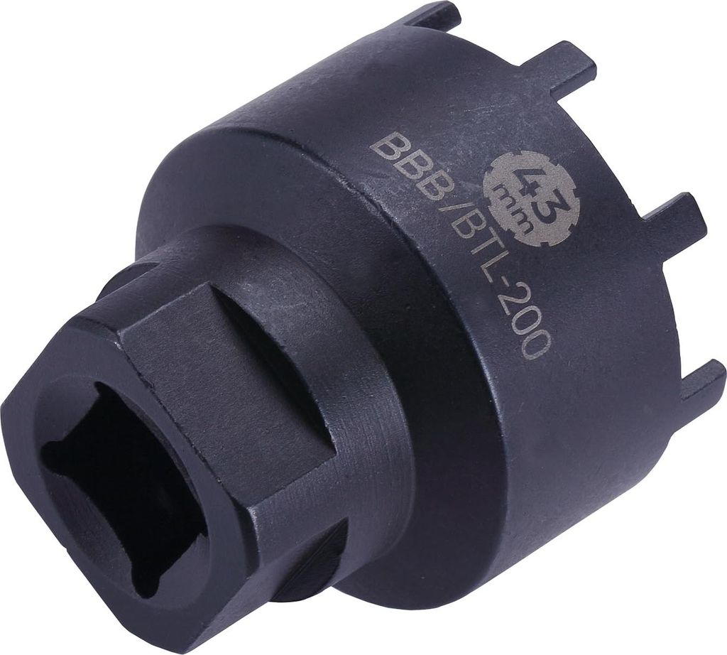 BBB Cycling DirectPlug Bosch Fahrrad Verschlussring Kettenblad Tool | Demontage Werkzeug | Bottom Bracket Tool | Sicherungsring | Schwarz | BTL-200