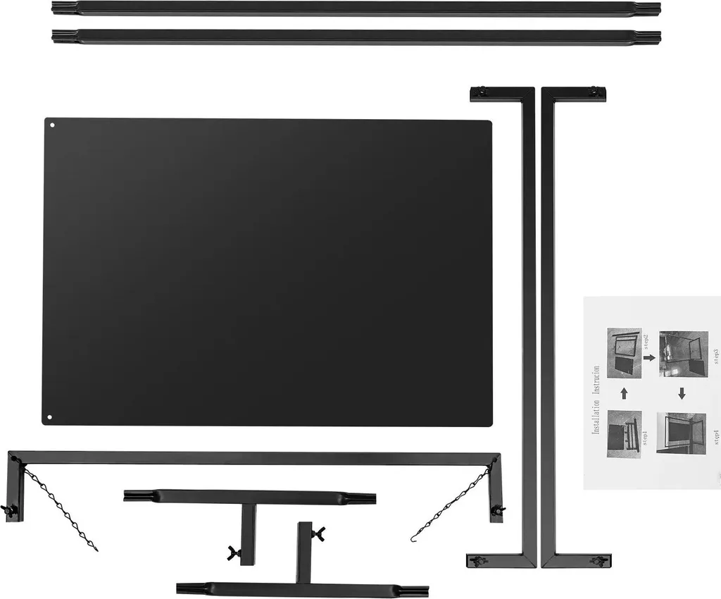 Porte-étiquette métal noir 100x75 cm pour une arche de bienvenue chic