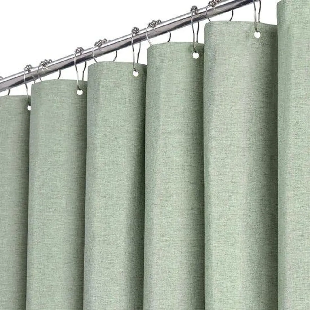 Rideau de douche tissu imperméable 180x180 cm avec oeillets renforcés