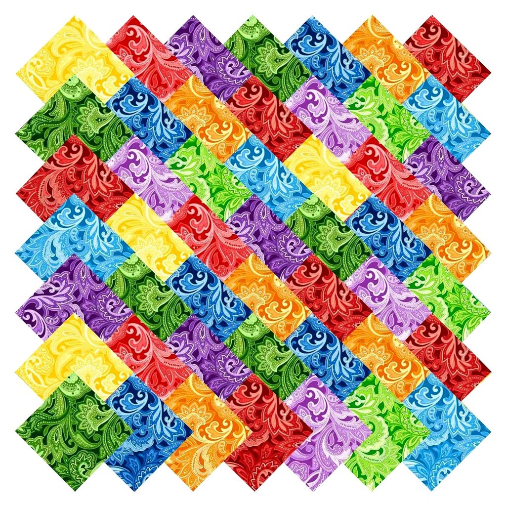 10,2 x 10,2 cm (4x4 Zoll) - 200 Stück, 100% Baumwolle, Blumenmuster, Quadrate, Bündel, Quiltzubehör für Nähprojekte, DIY und Quilt-Anfänger, ...