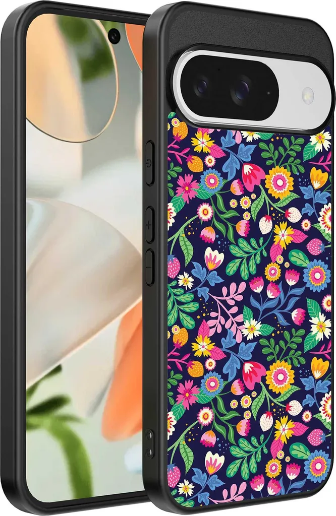 Adatto per Google Pixel 9 Custodia per telefono con stampa floreale - TPU back cover case flower design - Smartphonica