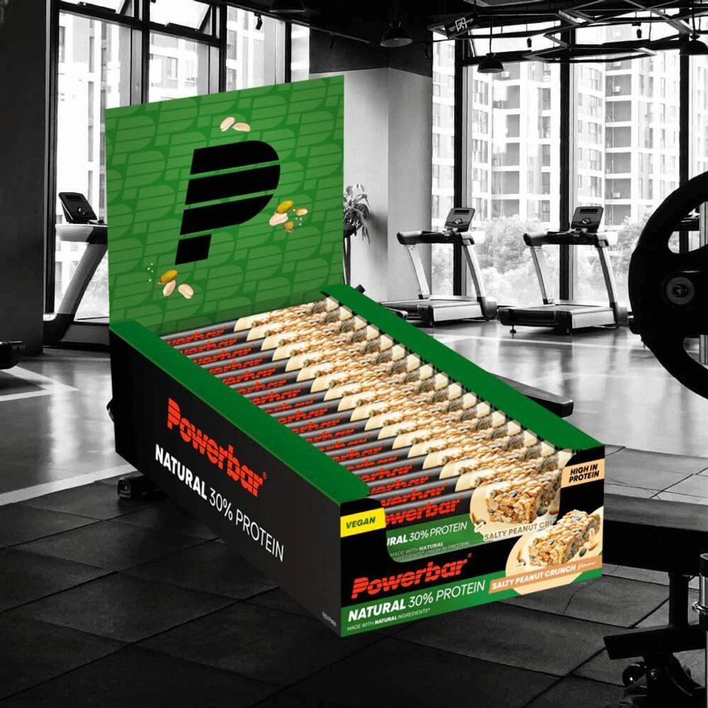 Powerbar Natural Vegan Proteinriegelbox Gesalzene Erdnuss Produktbild 