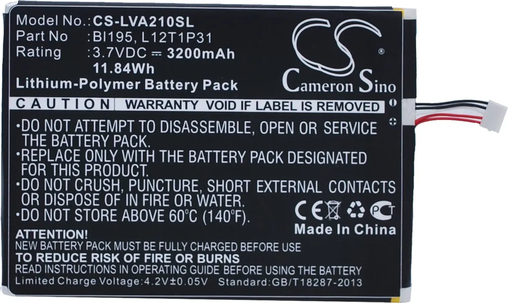 Batteria Ricambio Lenovo A2107 A2207 R6907 TECHTEK L12T1P31 BL195 3.7V
