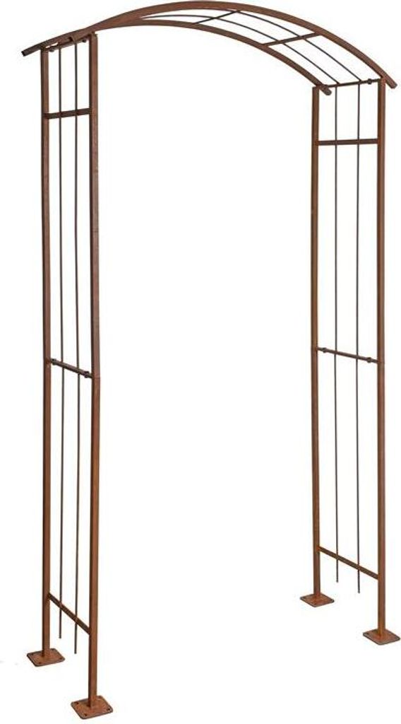 Rosenspalier Rosenbogen Torbogen 120 cm Rankhilfe Rost Metall Kletterhilfe Bogen