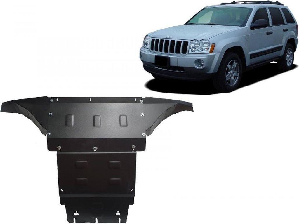 Protection anti-encastrement en acier pour moteur Jeep Image du produit 