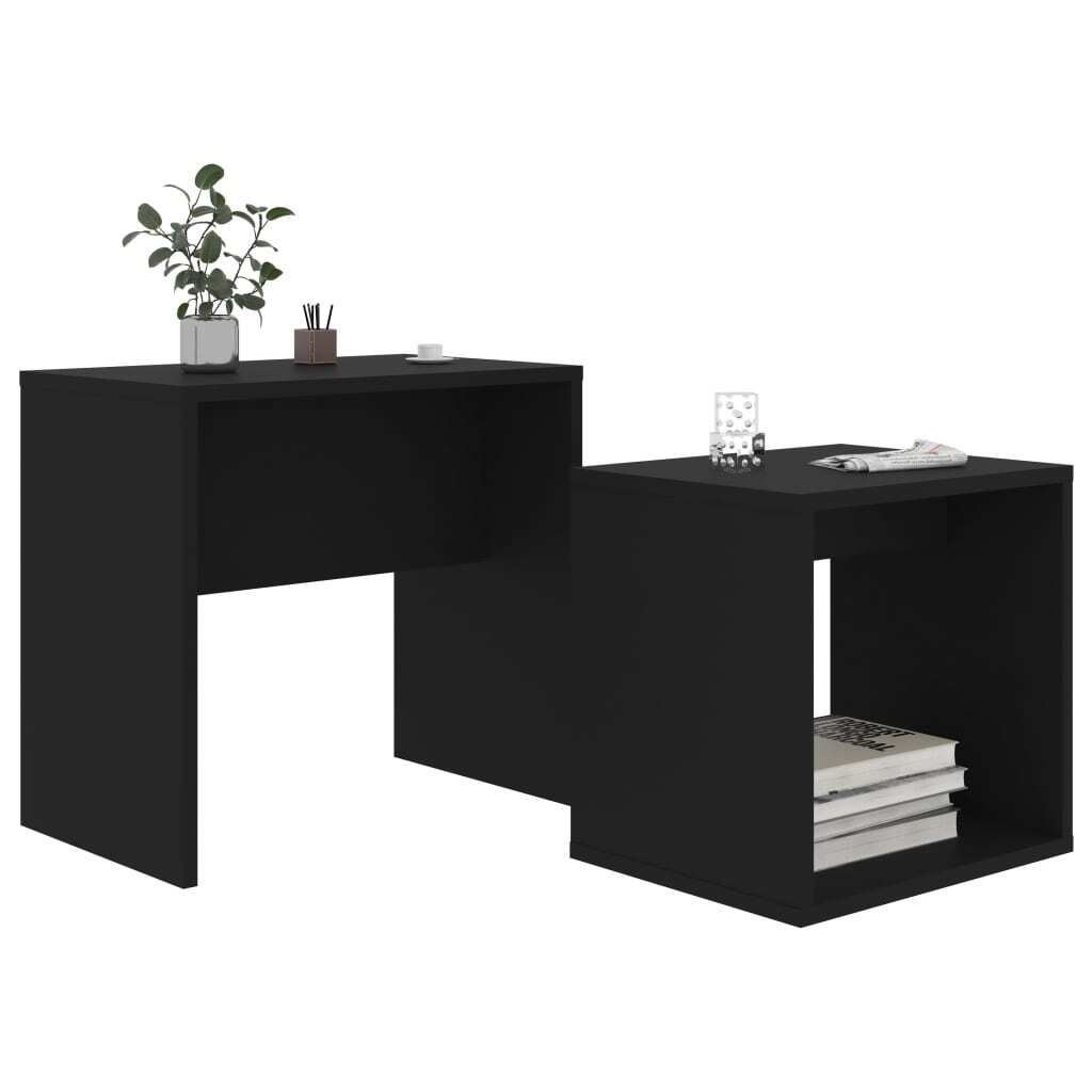 "2026 Aktion"Couchtisch - CLORIS - Wohnzimmertisch - Robust und langlebig --Set Schwarz 48x30x45 cm Holzwerkstoff - NeuMöbel9320392