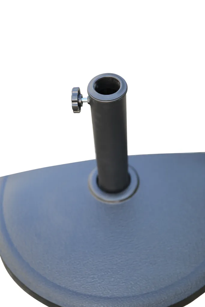 Support parasol extérieur résistant aux intempéries coloris gris chic
