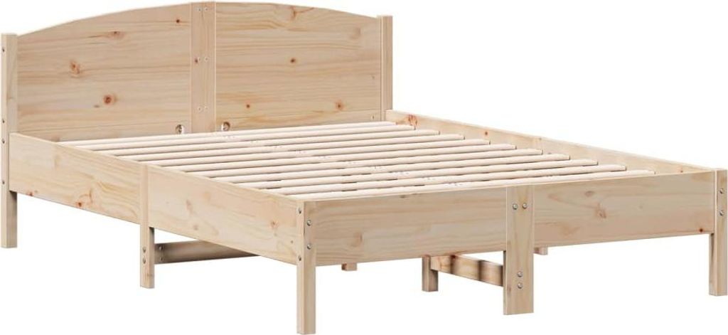 vidaXL Postel z masivu bez matrace 135x190 cm borovice Obrázek produktu 