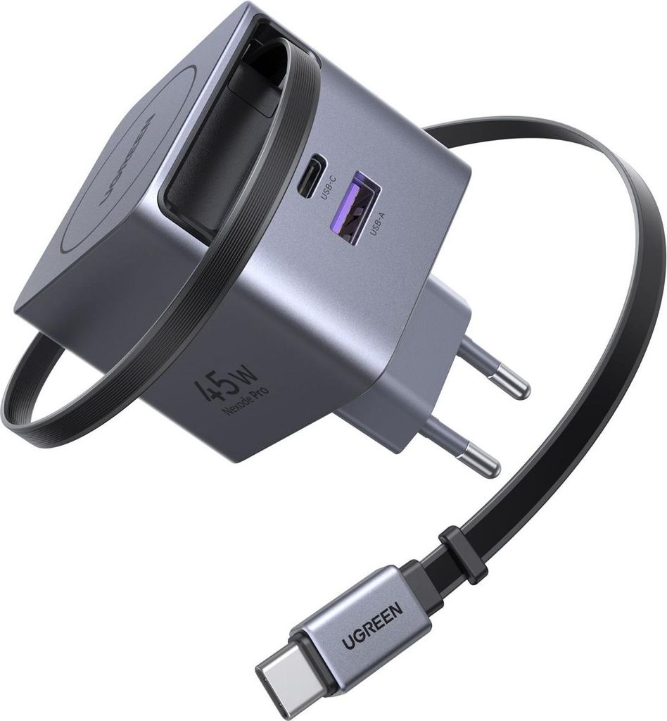 Ładowarka Ugreen X614 (65822) GaN 45W 2x USB-C gwiezdna Obrázok produktu 