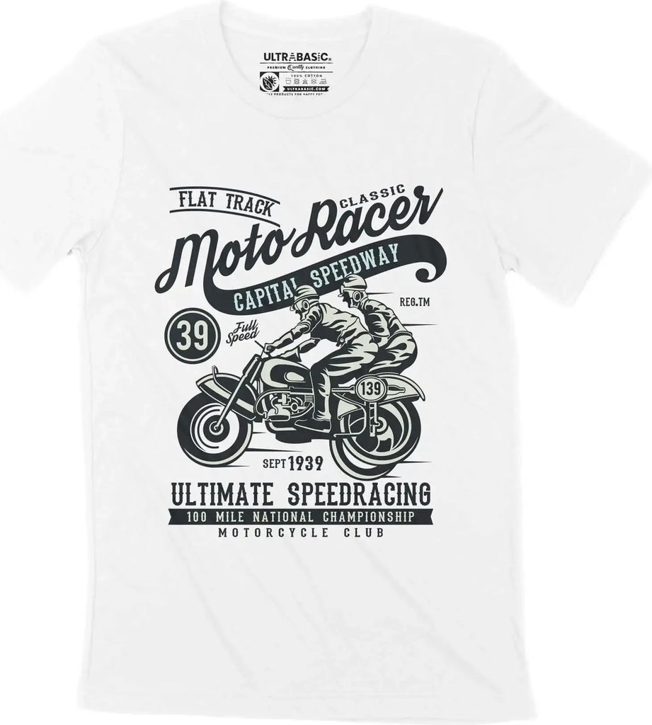 Herren Grafik T-Shirt Classic moto racer - Motorradclub seit 1939 – Classic Moto Racer - Motorcycle Club Since 1939 – Geschenk 85. Geburtstag