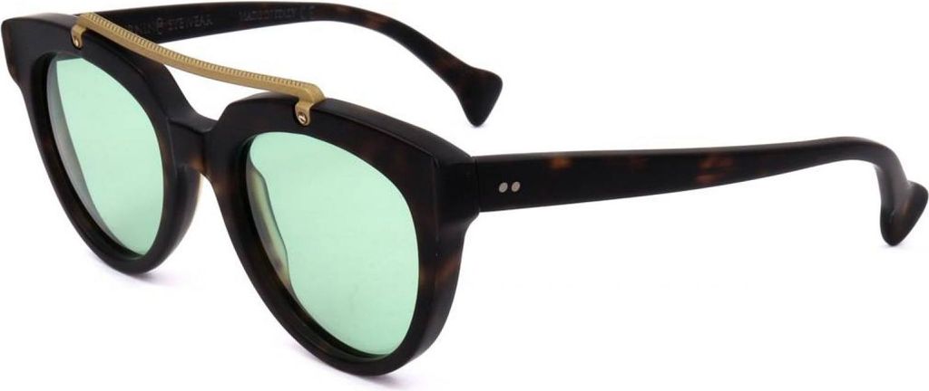 Saturnino Eyewear Mod. Mars Dark Avana Matte Gold Matte Bridge