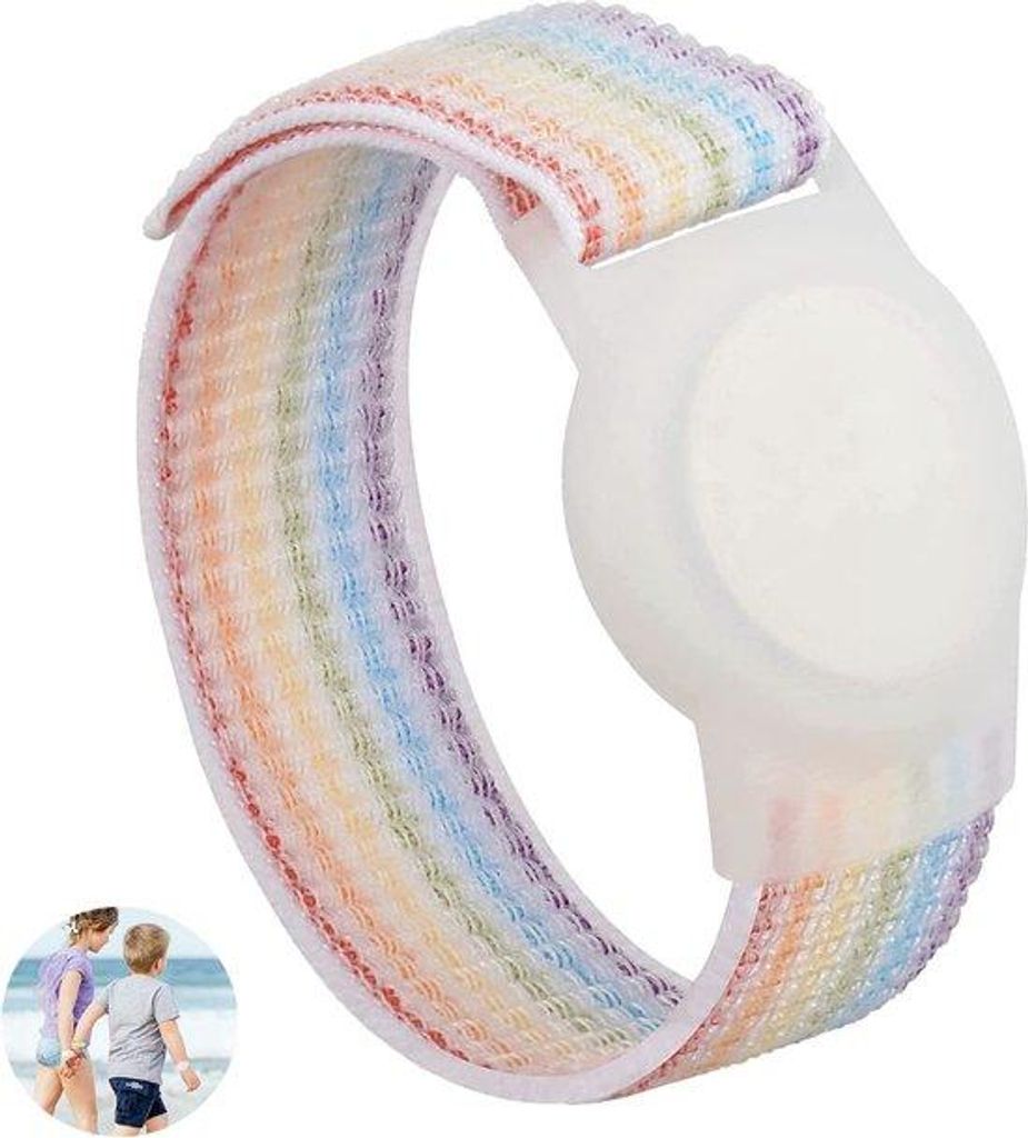 GPS-Armband für Kinder mit Klittenband, Multifarbige Farbe, für AirTag-Tracker, für Kinderuhr, Peuter, GPS-Tracker für Kinder