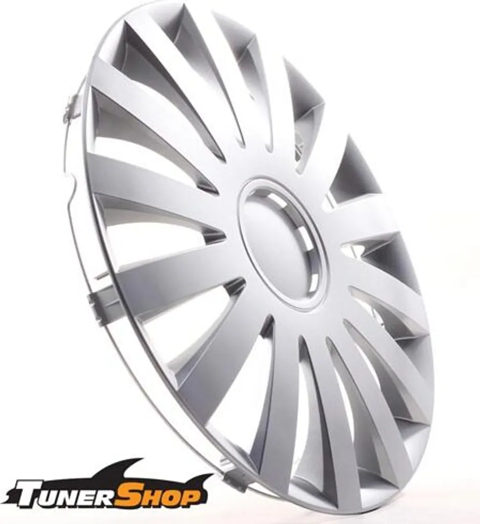 Coprimozzi 17 Pollici Wind Argento per Cerchi in Acciaio - Set di 4