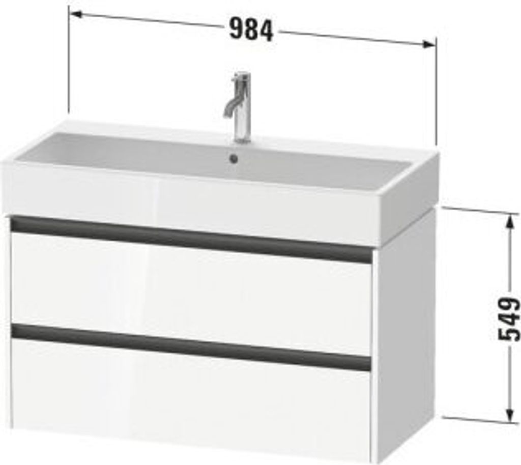 Duravit K25278055550000 Ketho2 WTU WH 984x460x549 Ei Produktbild 