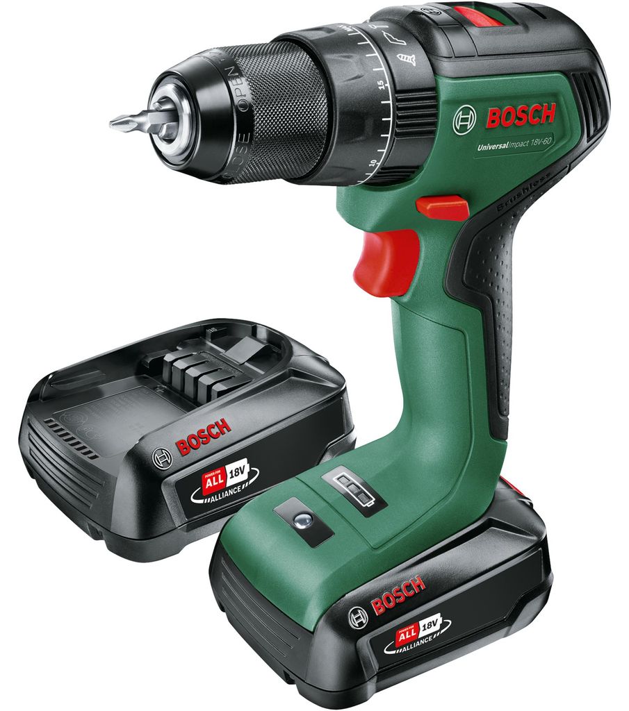 Bosch Universal Impact 18V-60, Wiertarka pistoletowa, Zamek Zdjęcie produktu 