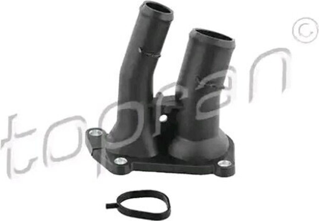 TOPRAN 304 326 Kühlmittelflansch für FORD Fiesta Mk6 Schrägheck (JA8, JR8) Wasserflansch