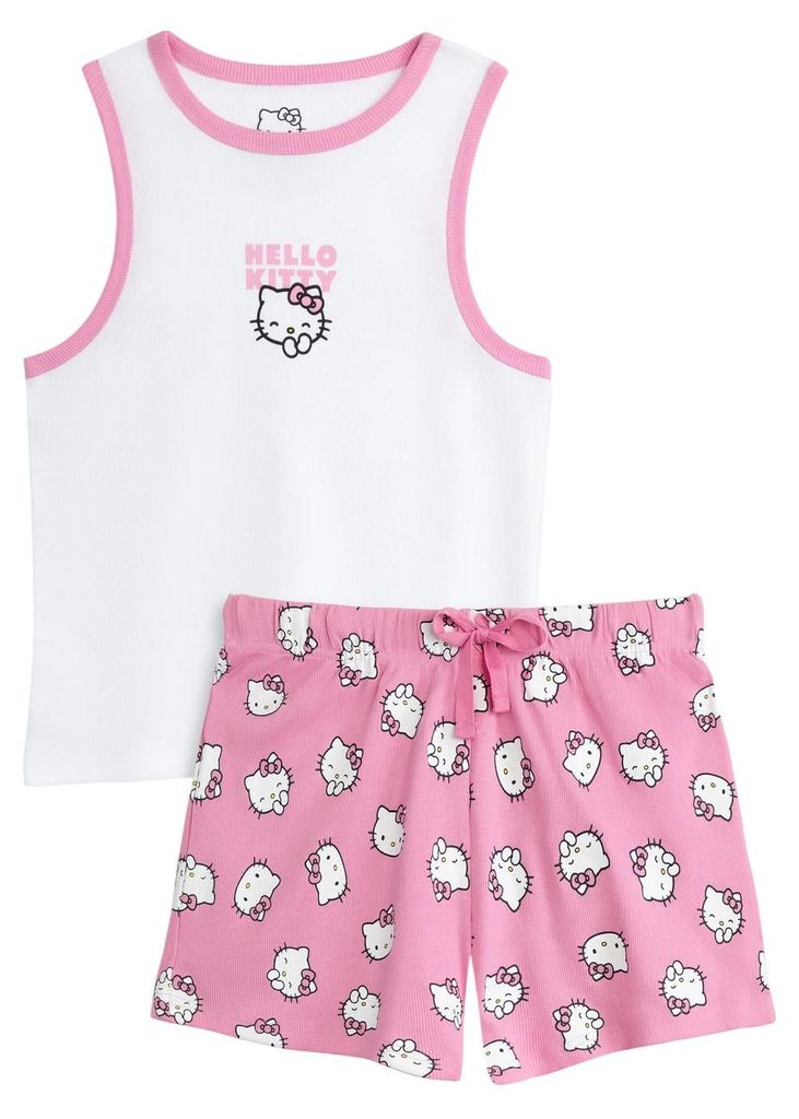 Hello Kitty - Schlafanzug für Damen NS9937 (M) (Pink) Produktbild 